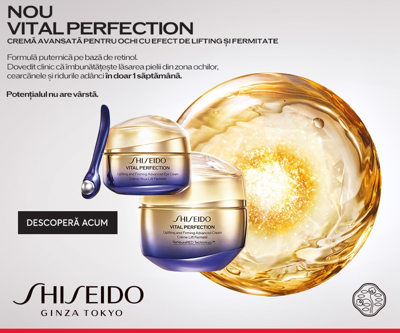 Cremă pentru ochi Shiseido Vital Perfection cu retinol – lifting, fermitate și reducerea ridurilor în 1 săptămână